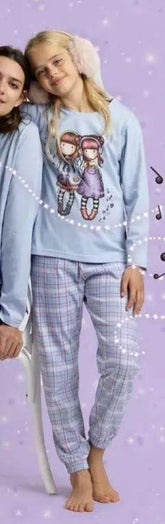 PIGIAMA BAMBINA  AZZURRO